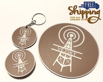 Ham Radio Callsigns || Amateur Radio Gifts || Radio Operator Keychains + Coasters + Magnets | | CB Radio | Yaesu | Baofeng | 3D Printed