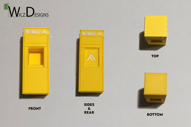 Cashboxes with a cashout station from the video game The Finals. Collectibles, Charms, Keychains, and cosplay items from "The Finals" FPS Video game