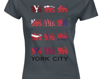 Ladies Fitted T-Shirt: YCFC Lions