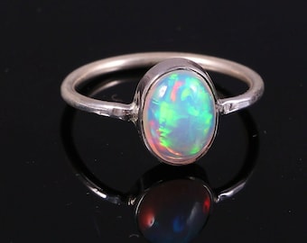 Ethiopian Opal Ring Fancy Shape Opal Ring Crystal Opal Ethiopian opal 925 Sterling Silver Opal Ring Women/'s Jewelry Handmade jewelry Silver
