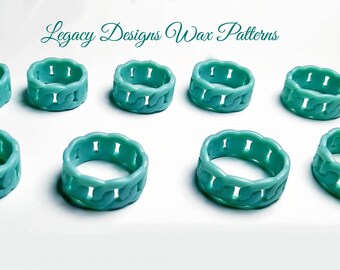 5 pcs Men's Wax patterns for lost wax casting jewelry #30153 5 pcs Men's Wax patterns for lost wax casting jewelry #30153