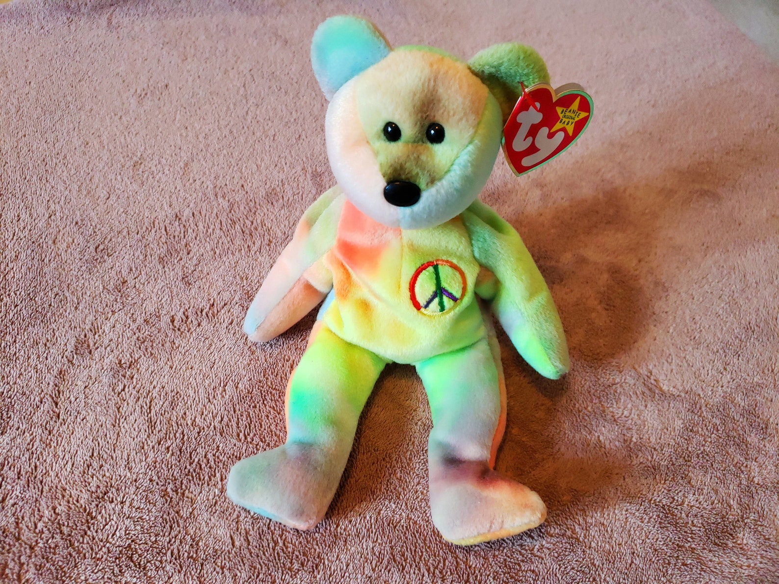 Rare Peace Beanie Baby Etsy