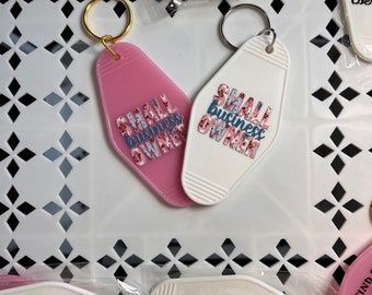 Small Business Owner Motel Keychain