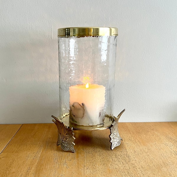 Brass Hurricane Candle Holder Etsy