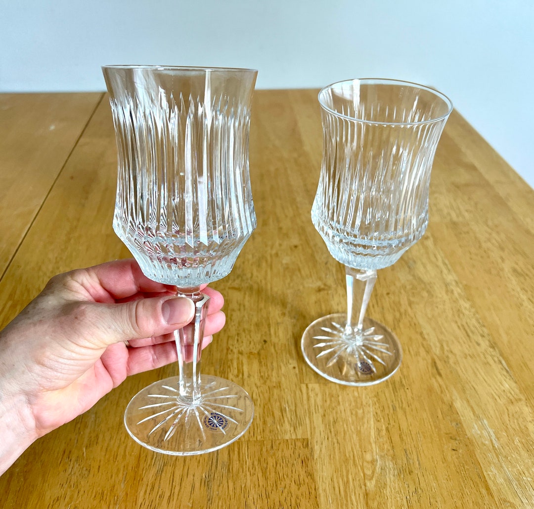 2 Wedgwood Irish Crystal Wine Glasses/water Goblets From Etsy