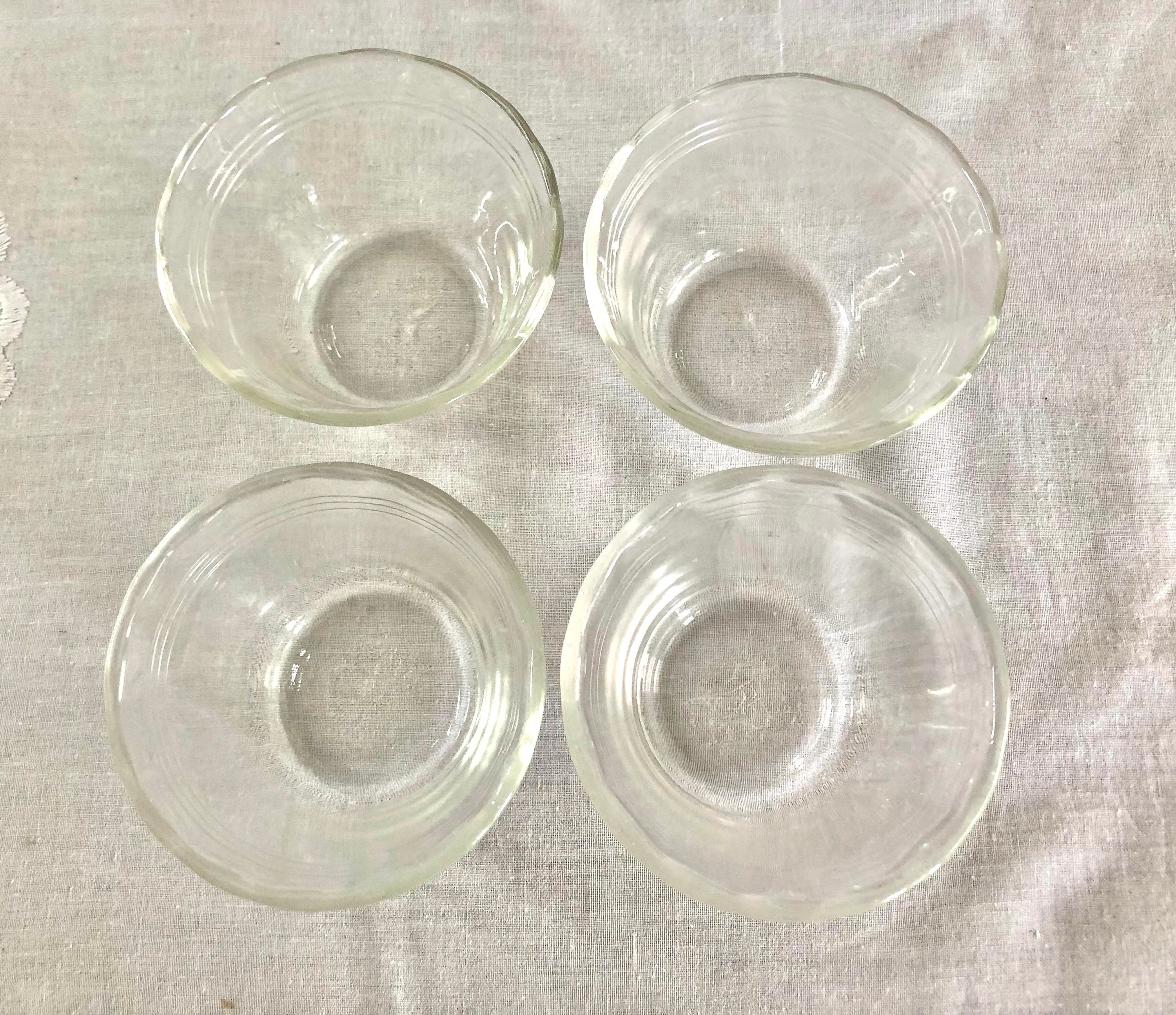 4 Vintage Pyrex Glass Prep Bowls Ramekin Cups 462 5oz. Made Etsy
