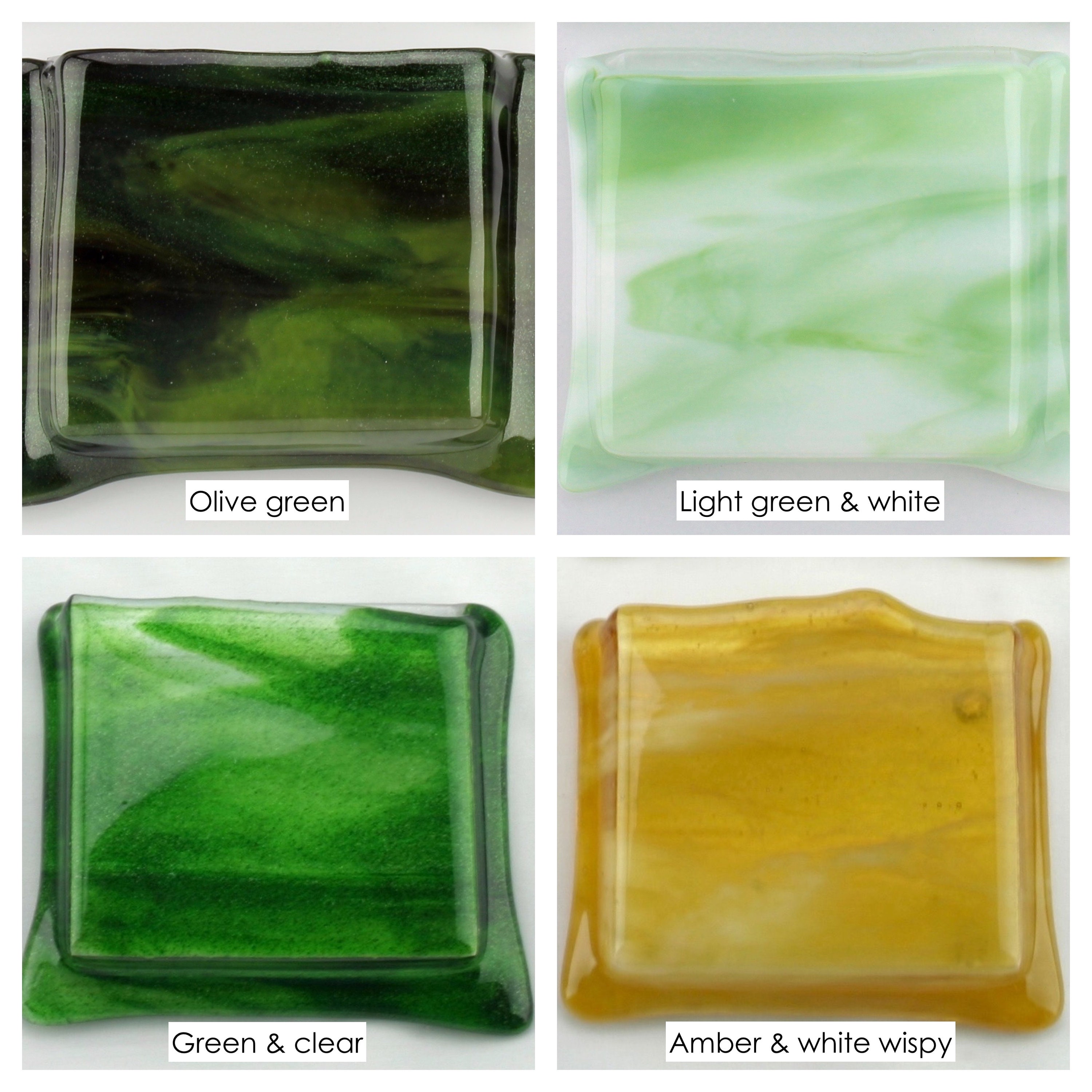 Fused Glass Notepad Holder Fused Glass Flower Vase