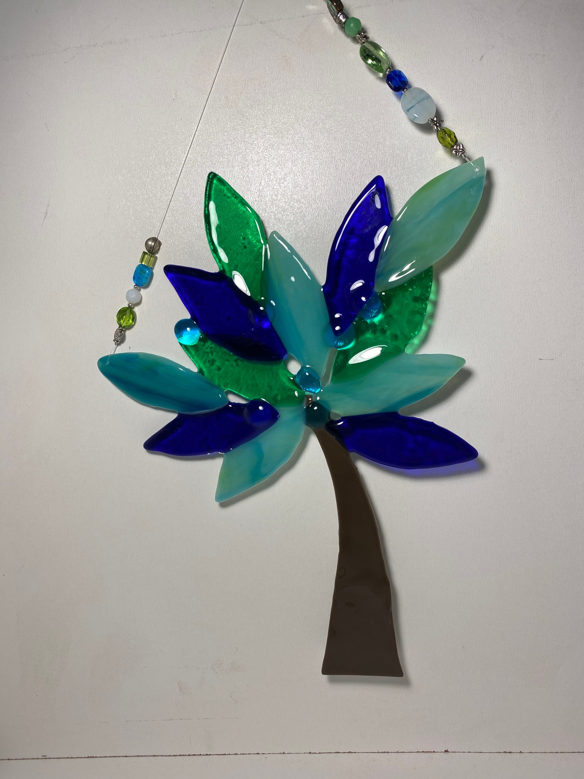 Fused glass tree Etsy