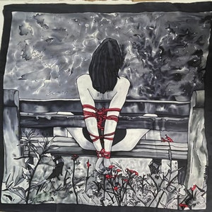 Meisje op Park Bench