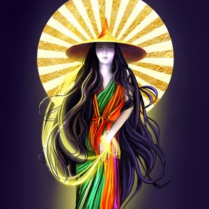 Sun Witch Art Print image 1