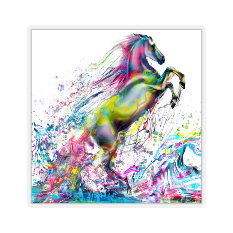 Colorful Horse Sticker image 6