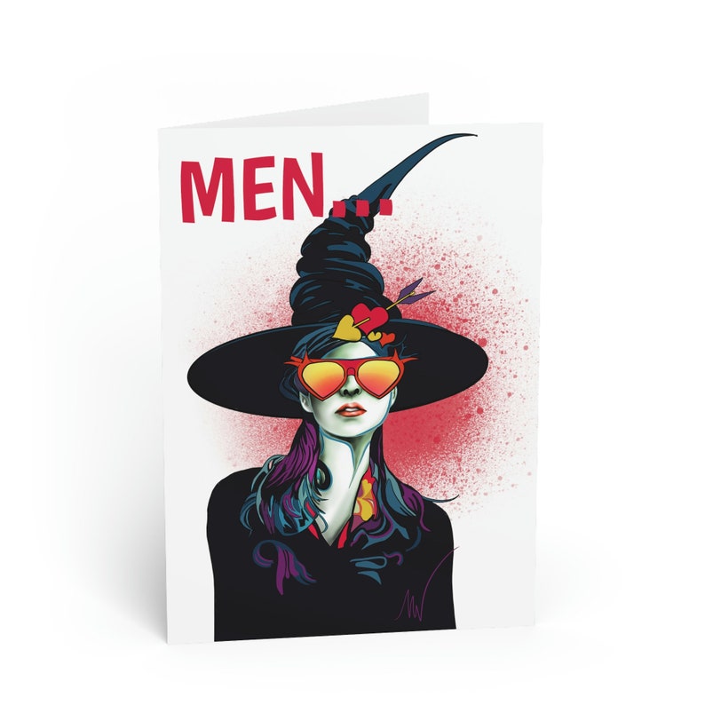 Funny Witch Card About Men image 10