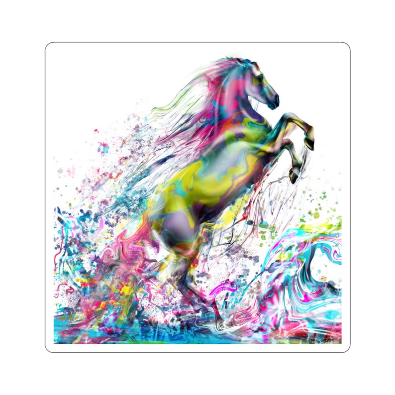 Colorful Horse Sticker image 9