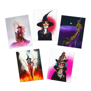 Witch Collectors Pack 3 Greeting Cards 5-Pack Blank Inside image 2