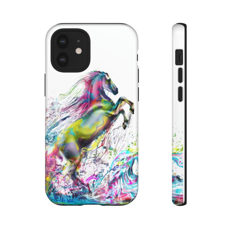 Colorful Horse Tough Phone Case image 9