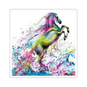 Colorful Horse Sticker image 1