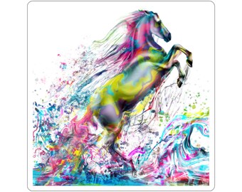 Colorful Horse Sticker