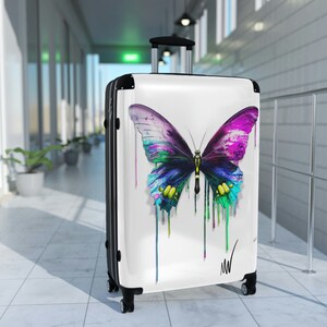 Colorful Butterfly Suitcases image 1