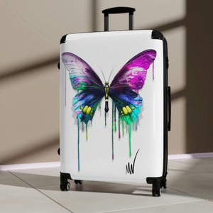 Colorful Butterfly Suitcases image 4