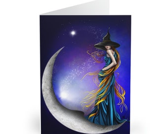 Cartes de correspondance Lunar Witch (lot de 5)