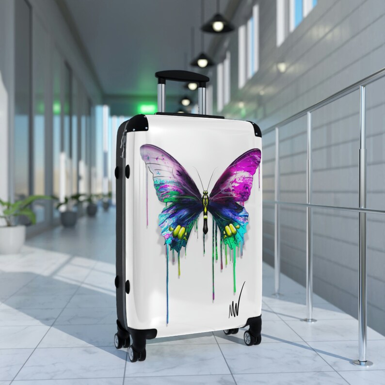 Colorful Butterfly Suitcases image 9