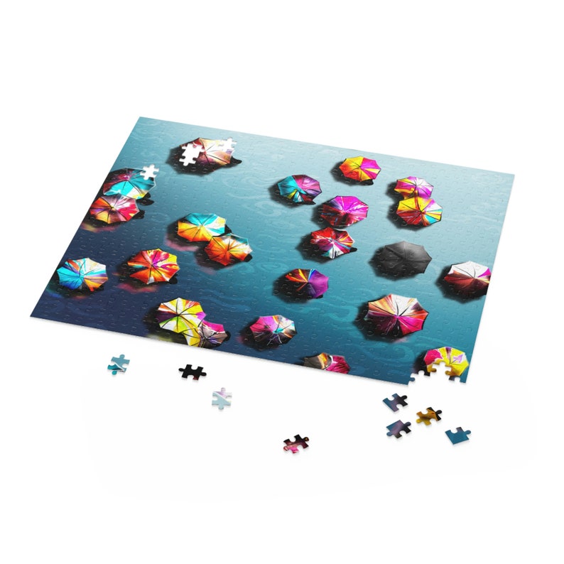 Dancing Umbrellas Puzzle 120, 252, 500-Piece image 1