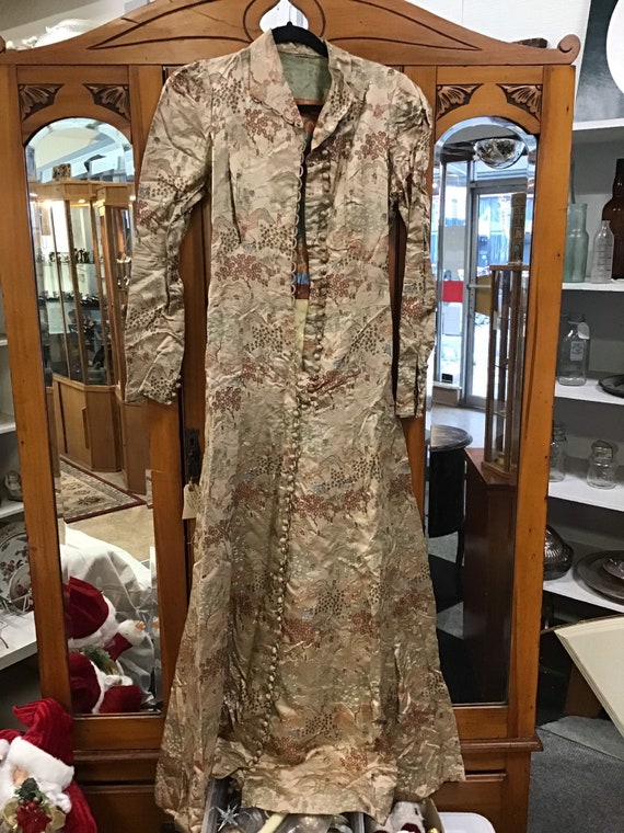 Cheongsam Silk Dress Vintage Chinese Tribute Silk