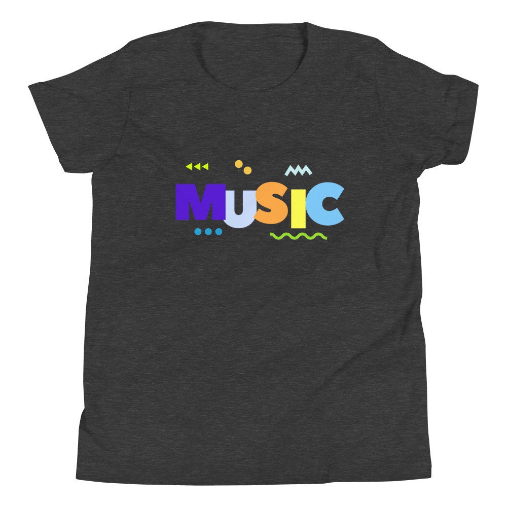 Music Youth Short Sleeve TShirt Music Tee for Kids Etsy