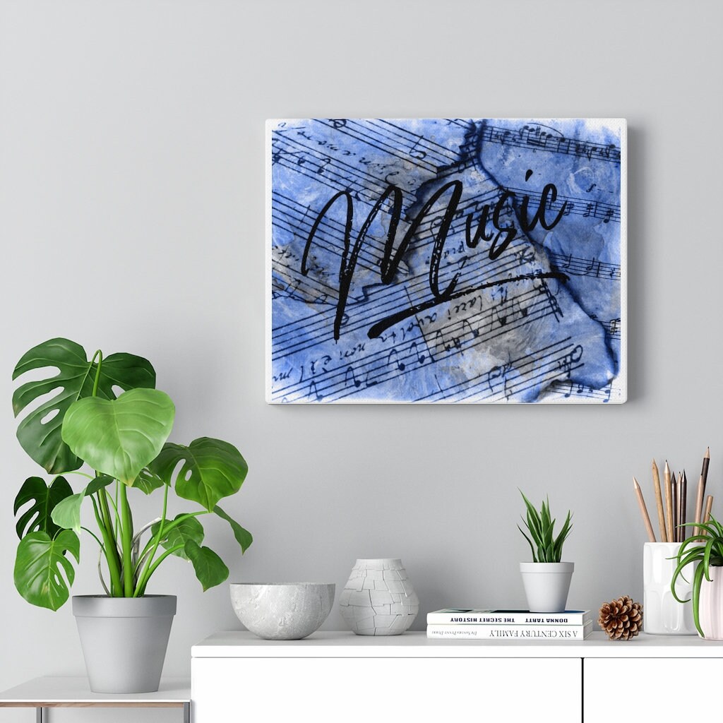 Sheet Music Canvas Gallery Wraps Music Wall Art Gift for Etsy