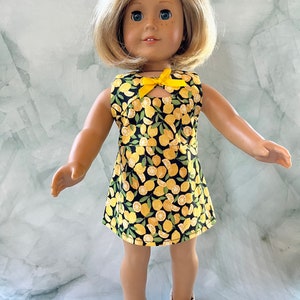Lovely Lemons Dress for 18 inch doll