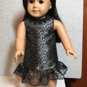 Silver and Lace Fantasy Dress for 18&quot; Doll