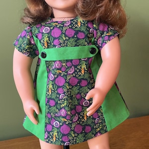 Two Tone Mini dress for 18 inch doll