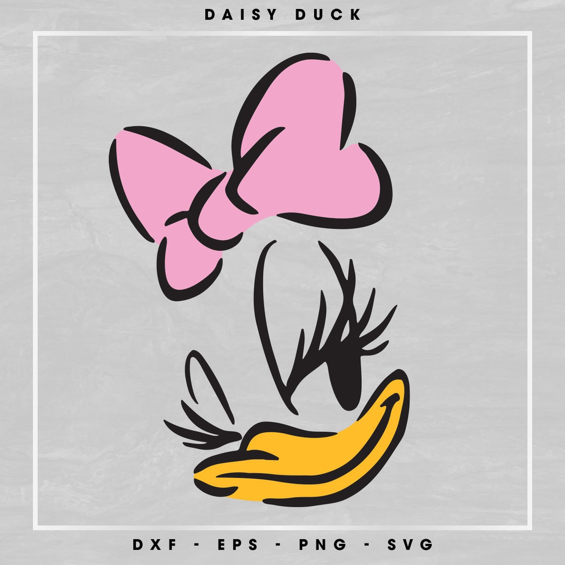 Daisy Duck Outline SVG Clipart Png Dxf Eps | Etsy