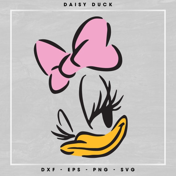 Download Daisy Duck Outline SVG Clipart png dxf eps | Etsy