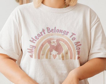 My Heart Belongs to Mom Shirt, Sweet Mother's Day Celebration Tee