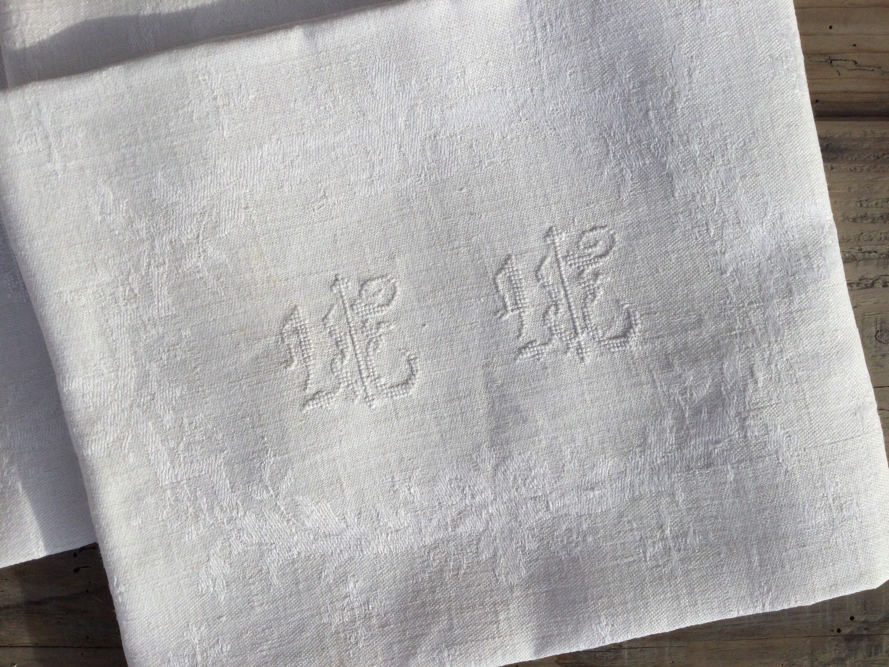 6 French damask linen table napkins serviettes lapkins. Etsy