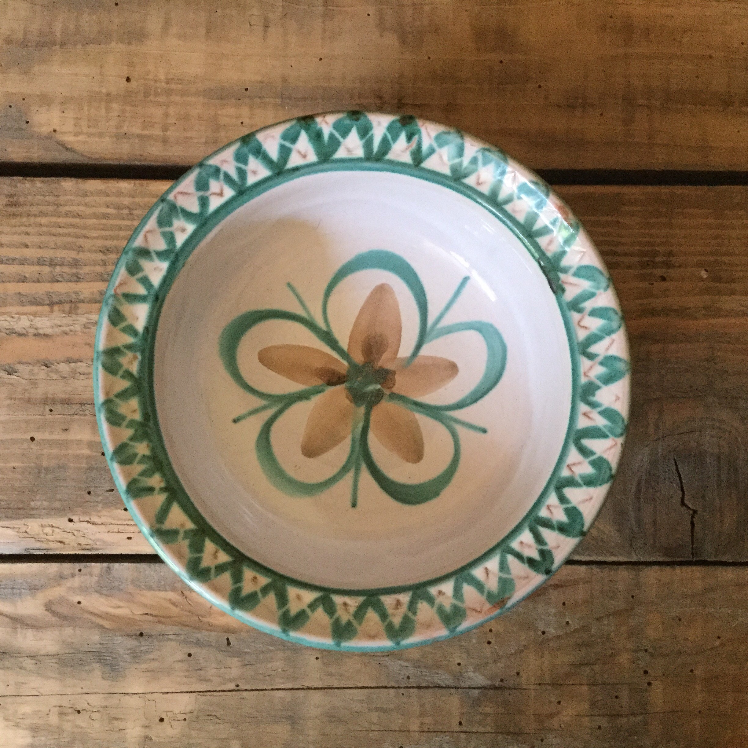 1960 Robert Picault Céramique Français Céramique Vintage Rp Faïence Décorative Plat Provençal Polyva