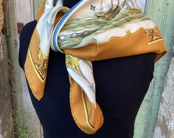 Vintage 90's Hermes Silk Scarf 