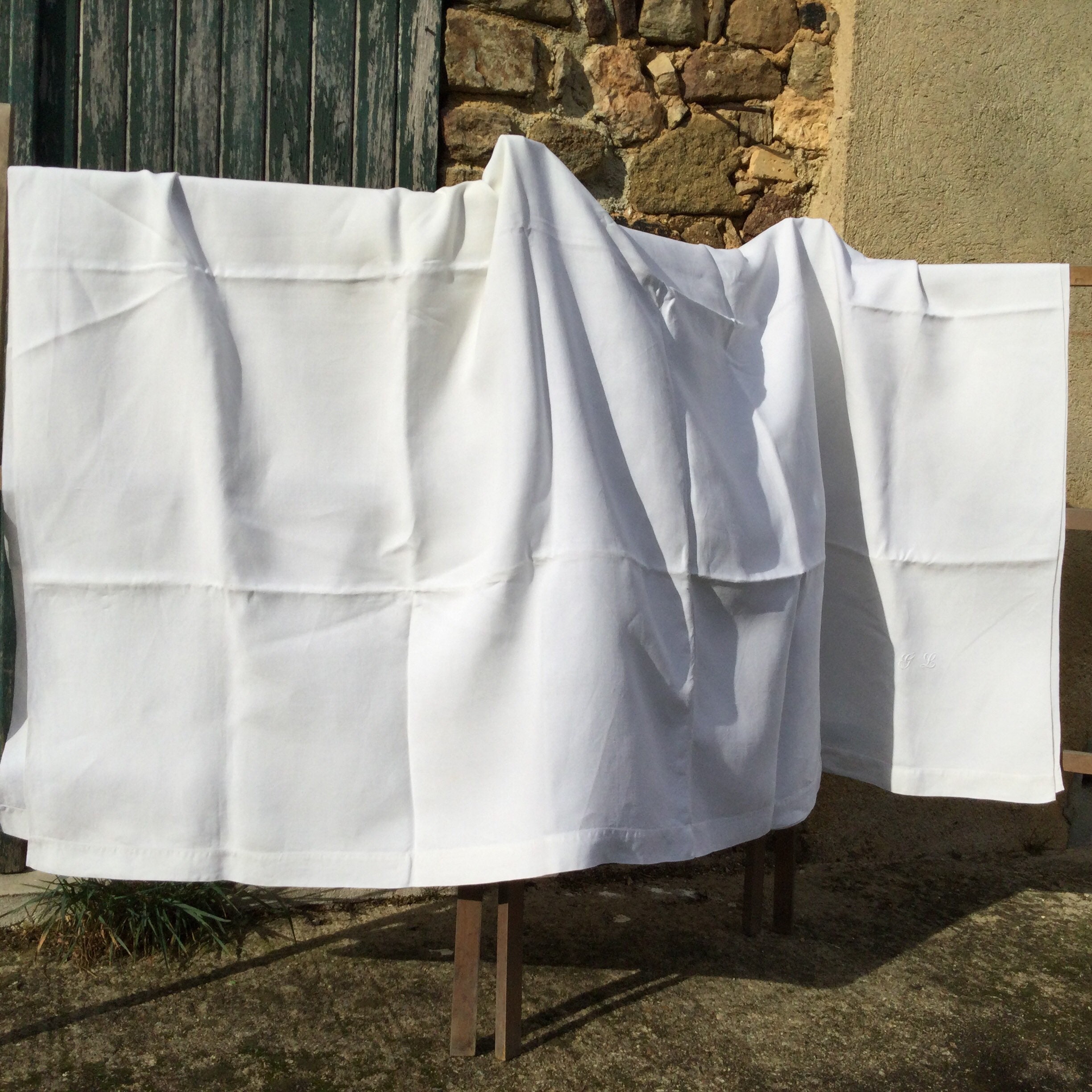 Linge De Lit Plat Antique
