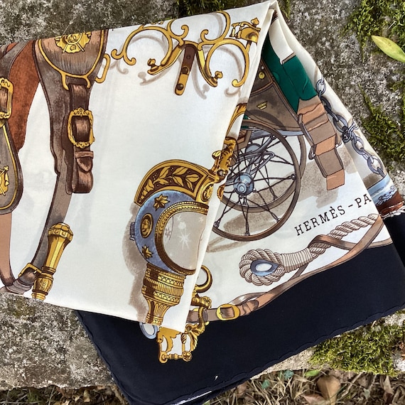 Hermès Silk Twill Scarf : 'musée' Designed by Philippe Ledoux