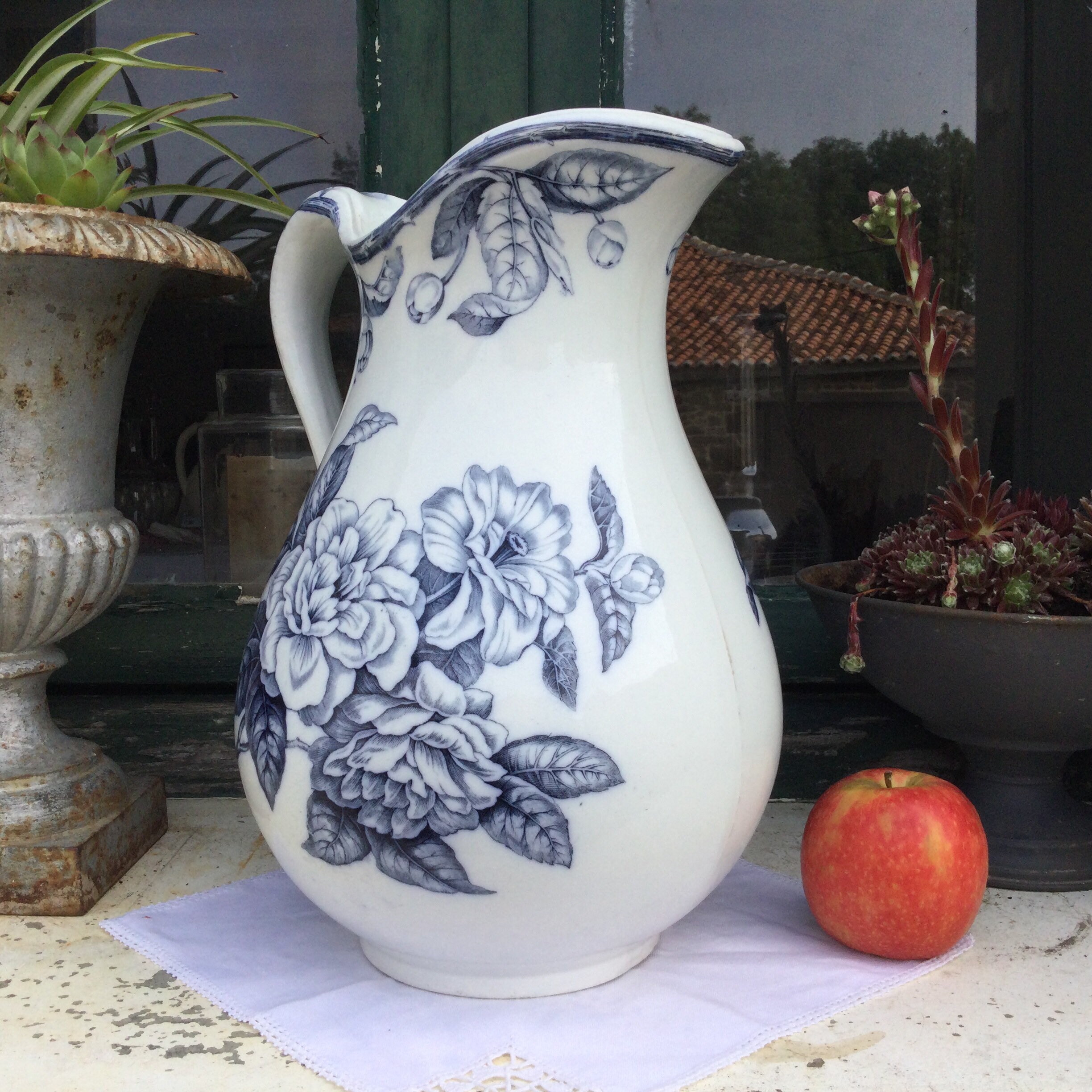 A spectacular jug very large pitcher decorative vase Bordeaux Etsy