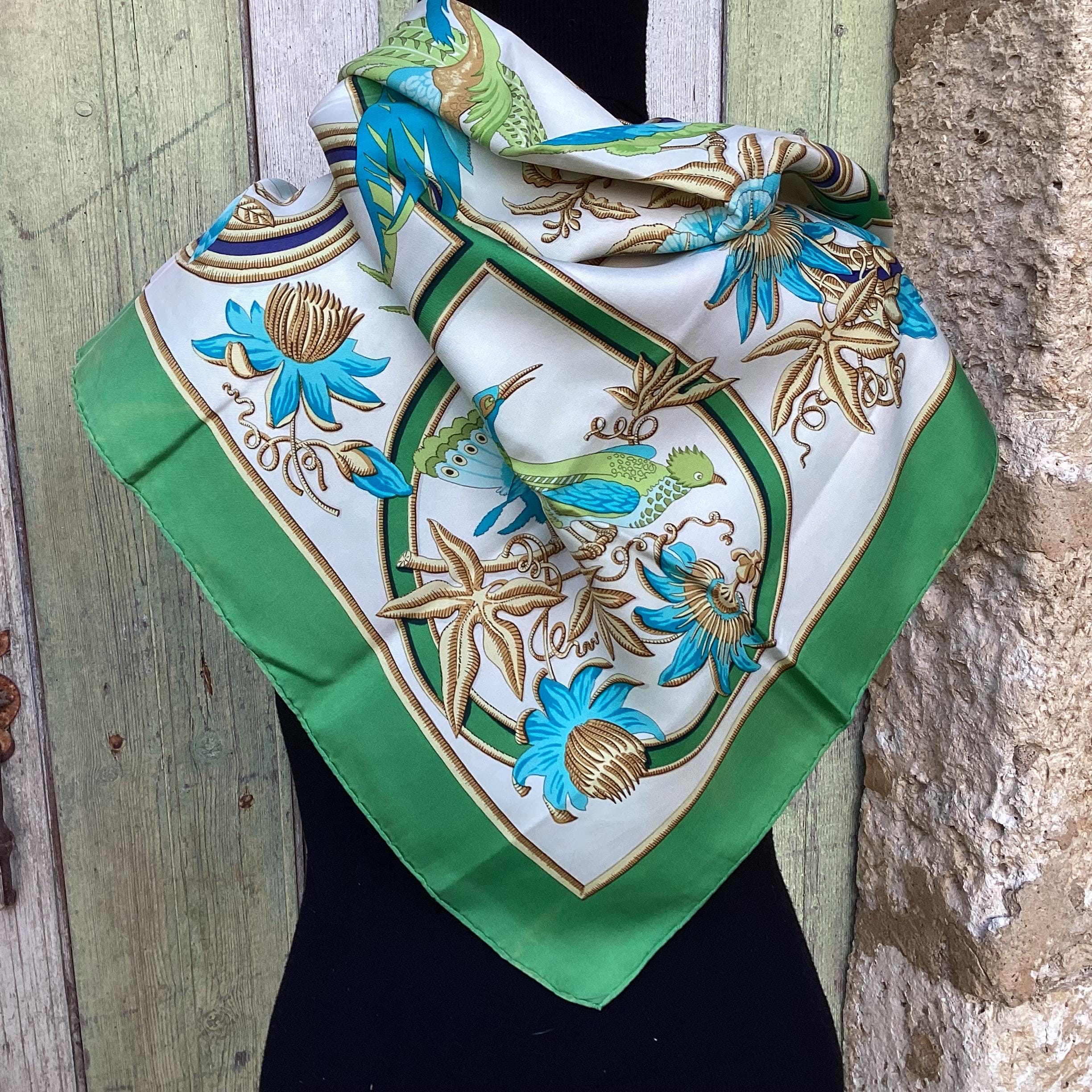 Green Hermes Scarf - Etsy Israel