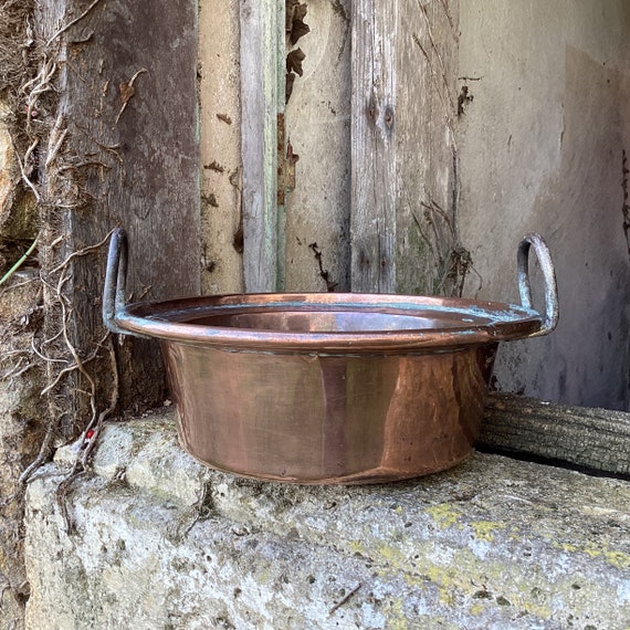 フランス製 銅両手鍋 フライパン　銅鍋　2個セット フランス製 銅両手鍋 フライパン 銅鍋 2個セット 銅鍋 フランス」の人気