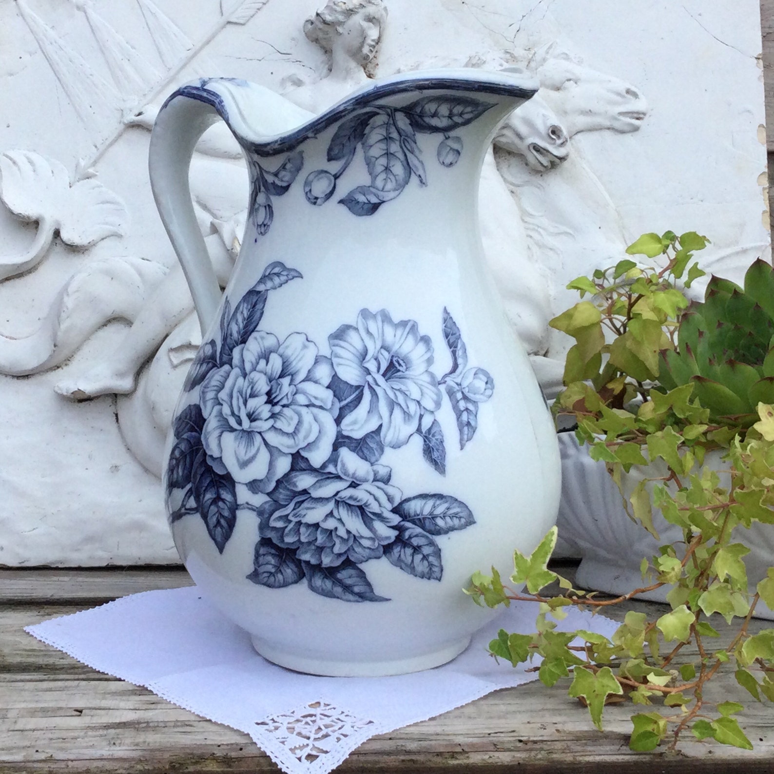 A spectacular jug very large pitcher decorative vase Bordeaux Etsy