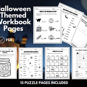 Halloween Printables for Kids | Instant Download | Halloween Printable Activities | Halloween Printable Games