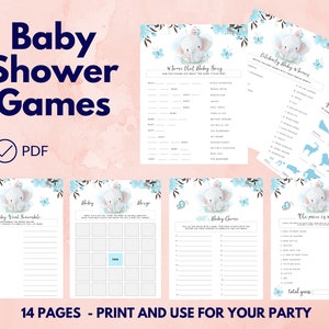 Baby Shower Game Printable | Printable Game Planner | Baby Shower Party Games | Interactive Baby Shower Game | Instant Download