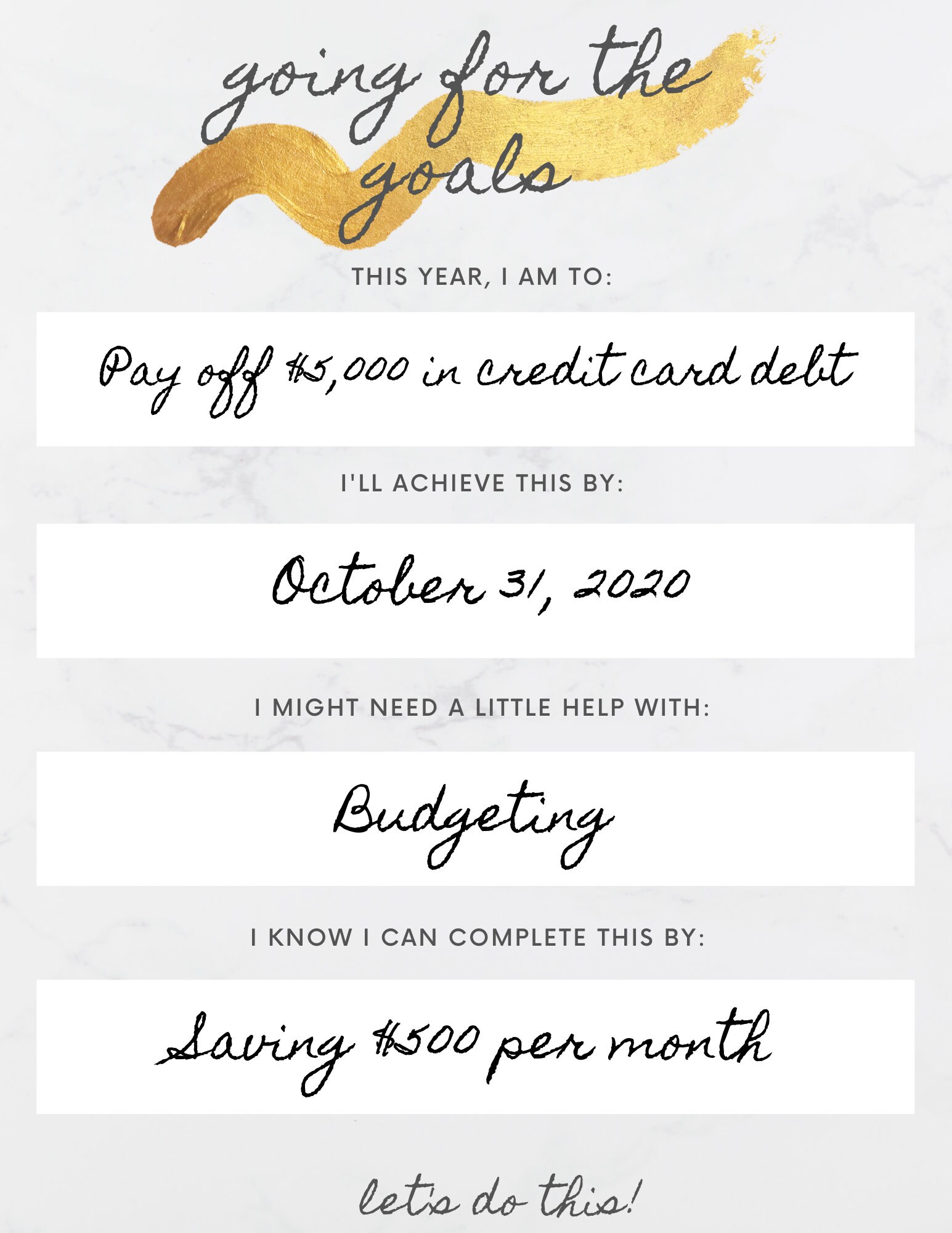 Reach Your Goals Instant Printable Page | Digital Download | Instant ...