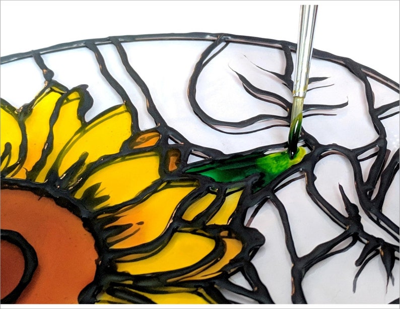 Reef Collection DIY Faux Stained Glass Suncatcher Kit FannyD Etsy