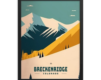 Breckenridge Framed Poster - Ski & Snowboard Art
