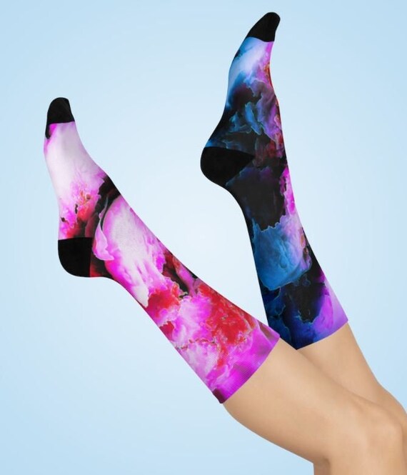 Unisex Funky Print Socks Custom Art Socks Size M/L Exomorph III High Quality Abstract Print Socks